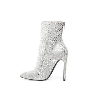Steve Madden Whole Rhinestones Boot - 9.5